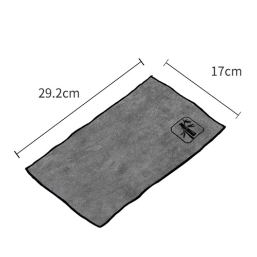 Tea Towel Super Absorbently Tea Mat Double-Xiangyun deep gray 2
