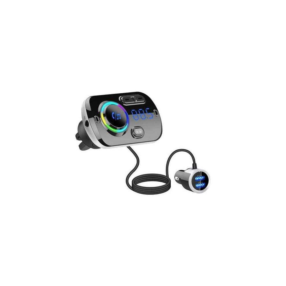 Advanced Audio Companion, Fm Transmitter With Bluetooth 5.0 Enables Hands-Free Car Kit & Quick Charge, Experience High Definition Audio In Your 9358999314761