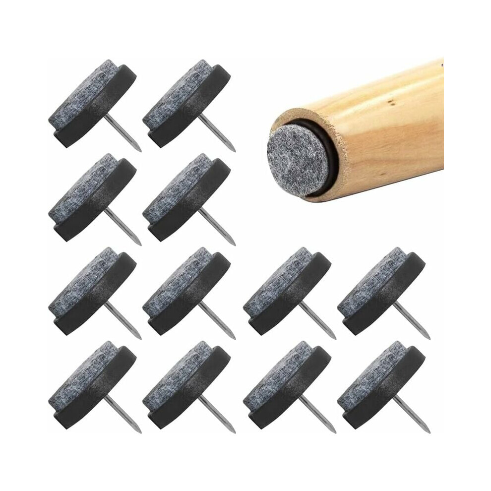Silent Steps, Floor Protectors For Furniture Legs, Elegant Black, Noise Reduction And Anti-Slip, Easy Installation, Suitable For Various Wooden 9340959463671
