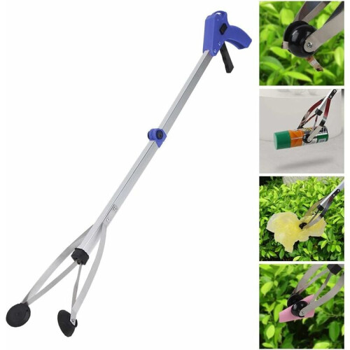 Suction Cups for Precise Work Grabber, Rubber Cup Grippers with Adjustable Reach, Mobility Aid Pick Up Tool, Ergonomic Trigger Handle, Foldable 2