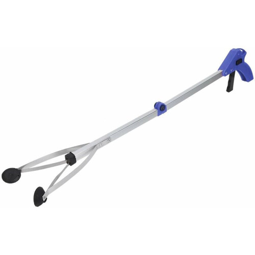 Suction Cups for Precise Work Grabber, Rubber Cup Grippers with Adjustable Reach, Mobility Aid Pick Up Tool, Ergonomic Trigger Handle, Foldable