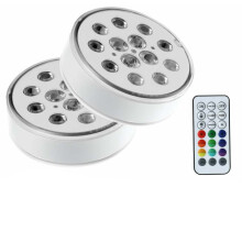 Luce wireless con sensore di movimento e timer dimmerabile per acquari, piscine e laghetti, con perline ultra luminose ricaricabili e regolazione