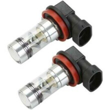 Ampoules antibrouillard pour voiture, format H8, faisceau ultra-lumineux à 360, lumière blanche 6000K écoénergétique, remplacement universel