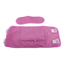 Ensemble de 2 pièces de wraps en coton pour pack d'huile de ricin, ajustables, réutilisables, violet