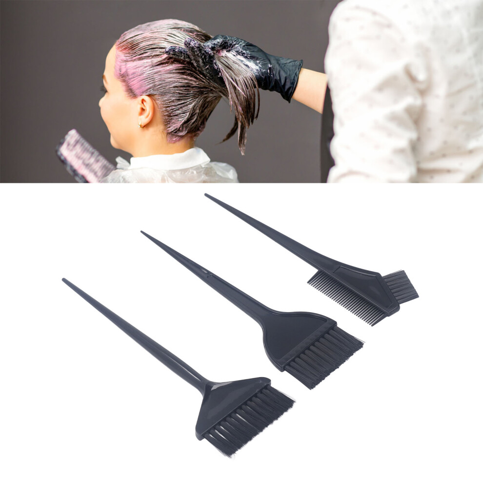 3pcs Hair Dye Color Brush Set, ABS Nylon Salon Hair Coloring Comb