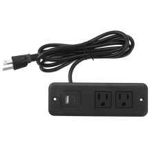Stiall Cumhachta Deisce Soicéad Cumhachta Deisce Suiteáilte le Breiseán Cumhachta Cothrom Stáisiún Muirir USB Corda Síneadh Dearadh Sábhála
