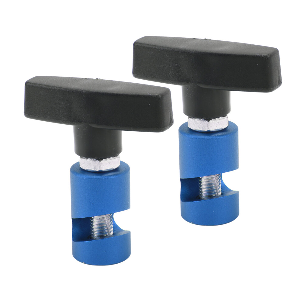 2Pcs Car Hood Lift Support Clamp & Spark Plug Caliper 2-In-1 Blue 8061370092578