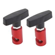 2 pezzi di supporto a molla per cofano auto e calibro per candela, rosso