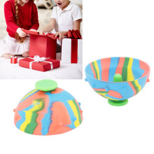 2 pièces de bols en caoutchouc rebondissants, jouets antistress durables, motif camouflage, saut amusant