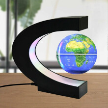Decorazione educativa: globo galleggiante magnetico a levitazione multicolore, ideale per la scrivania di casa o ufficio, il sistema di protezione
