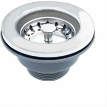 Kitchen Sink Accessory with Rustproof Design, Removable Deep Basket Sink Strainer Basket for Home Use, Durable Stainless Steel Construction Prevents
