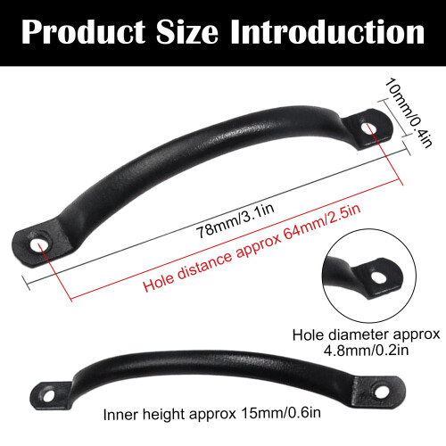 Sturdy and Durable Non-handed Pull Handle, High Quality Finish for Barn Doors and Gates 1