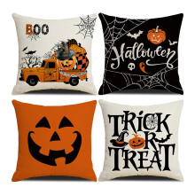 Halloween dekorációk, kiváló minőségű bársony díszpárnahuzatok sima, rejtett cipzárral, dekoratív párnahuzatok beltérre és kültérre