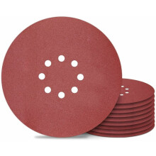 Disques de ponçage pour ponceuse à plaques de plâtre, grain 180, oxyde d'aluminium, avec système auto-agrippant et revêtement anti-encrassement
