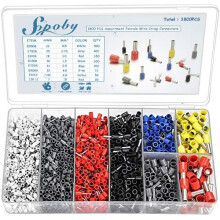 Kit de terminais de pino isolados para cabos, conjunto de conectores de crimpagem de fio com terminais de cobre de alta qualidade para maior