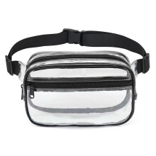 Transparent Waist Pack Premium PVC & Adjustable Waist Belt, Stylish & Roomy Clear Fanny Pack for Women Men, Various Ways to Wear & Wide Range of Uses
