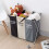 Freestanding Laundry Hamper with Foldable 3 Sections, Lightweight and Easy Move for Efficient Laundry Sorting at Home Dormitory (68x38x60cm) 3