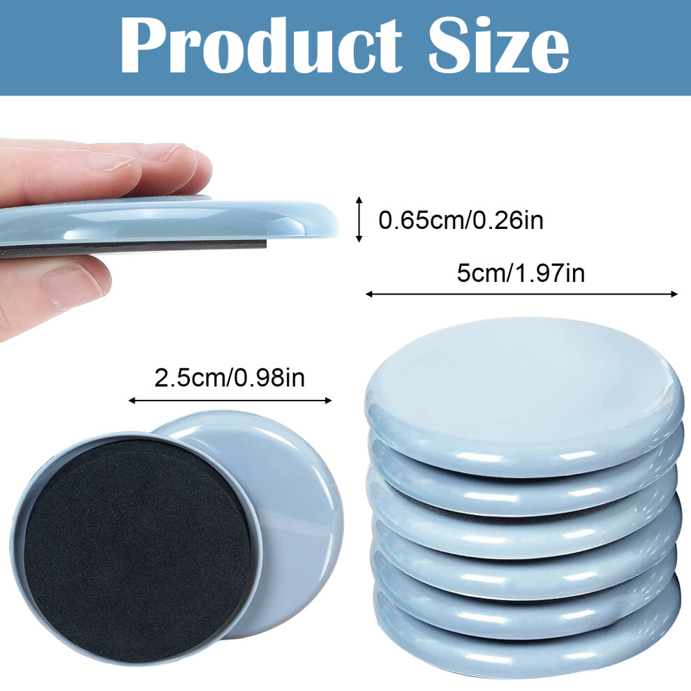 Effortless Furniture Movement: Reusable Furniture Movers Sliders, Heavy Furniture Sliders, Ideal For Carpet And Hard Surface Protection, 16 Pcs, 9128293095686