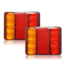 Lanterna traseira para reboque em ABS PC de alta qualidade, LED de estado sólido, encaixe universal para a maioria dos veículos de 12V, fácil