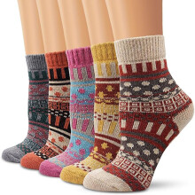 Warme bedsokken voor dames, perfecte maat, comfortabele pasvorm, hoogwaardige dikke gebreide sokken, antislip binnensokken voor de winter,