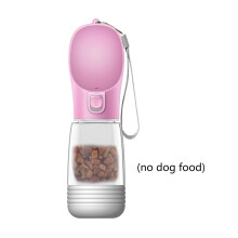 Travel Portable Dog Water Bottle Dispenser Dog Water-Pink C26