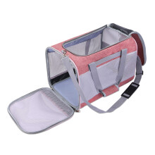 Cat-in-bag Comfort for Carrier Car Travel for Kittens-Pink