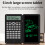 Scientific Calculator with Erasable Writing Board, 240 Functions, 2-Line LCD, Foldable, Black 3