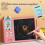 Talking Flash Cards Writing Tablet 2-in-1 Educational LCD Drawing Board Pink 5