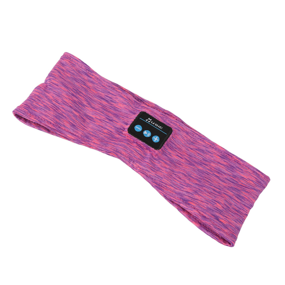 Purple Wireless Sleep Headband with Adjustable Soft Headphones for Running Yoga