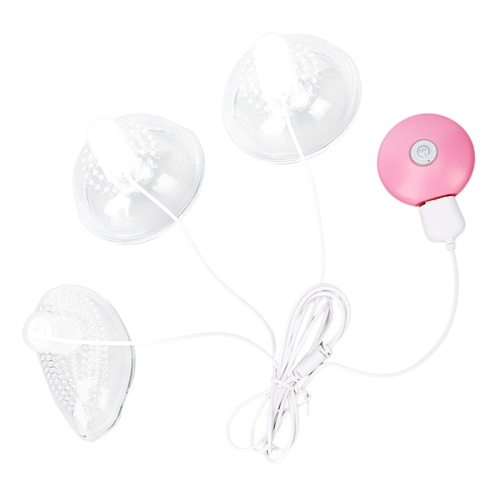 Waterproof Silicone Breast Cupping Massager, 10 Modes, 3 Heads, 500mAh Battery
