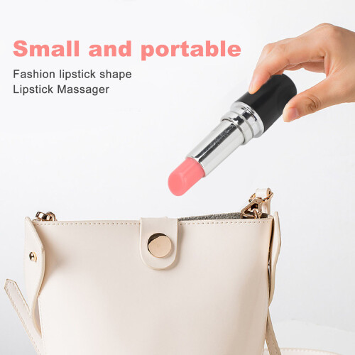 Lippenstift-Massagegerät Schwarz – Lippenstift-Form Vibrationsstab 2