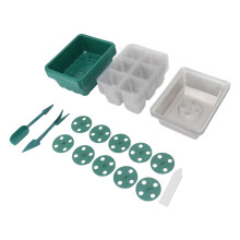 Reusable Plastic Seed Tray with View Cover and Adjustable Vent Holes