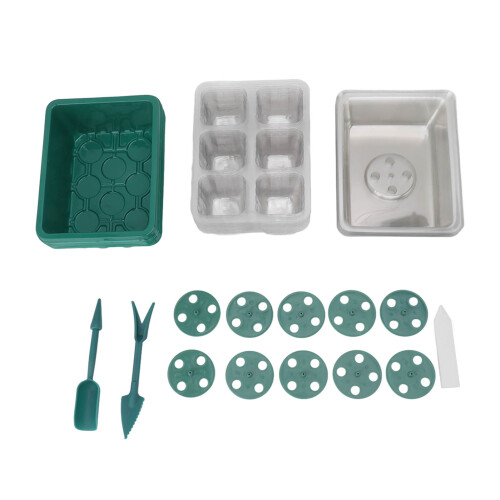 Reusable Plastic Seed Tray with View Cover and Adjustable Vent Holes 2