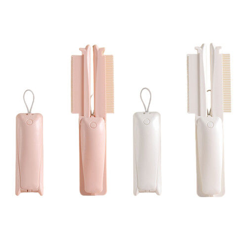 Cats Grooming Comb Plastic Teeth to Remove Tangles and-White 1