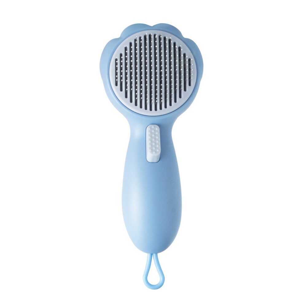 Blue Self Cleaning Slickers Brush Grooming Comb Massage Brushes