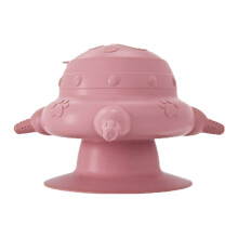 Mangeoire à tétons pour chiot, 4 tétines en Silicone,-rose