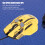 Wired Gaming Mouse 10-Button Macro 13 RGB Modes 12800dpi Yellow 5