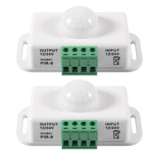 12V/24V 8A KöRper Infrarot-PIR-Bewegungssensor-Schalter LED-Lichtleiste Automatisch,PIR-Sensor LED-Bewegungssensor-Schalter