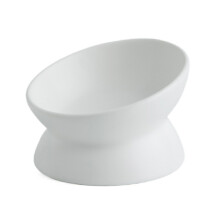 Bol pour chien bols d'eau de nourriture pour chats-Blanc