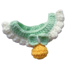 Cats Collar Handmade Knitted Collar Elastic Woolen-Light green