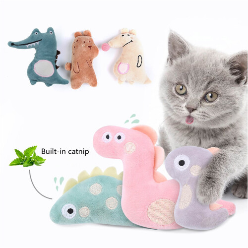 Kattenspeelgoed Interactieve training Mooi-Grijze dinosaurus 2