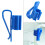 Hose Holders Durable Water Pipe Tube Clamp Plastic Fixed-Blue 5