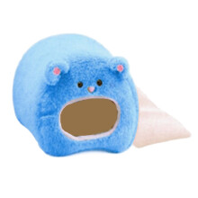 Guinea Pig Bed Warm Bunny Cave Cute Bear Design House-Blue bear