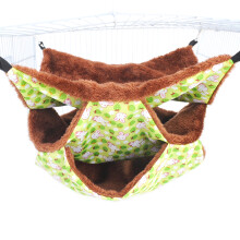 Hanging Hammock Small Pet Sleeper Plush Bed for-Green