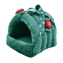 Klein dier Warm Huis Pluche Bed Schuilplaats Kerstnest voor-S
