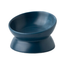 Bols surélevés pour chats et petits chiens, plat-Bleu