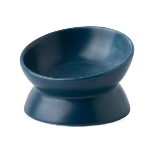 Bols surélevés pour chats et petits chiens, plat-Bleu
