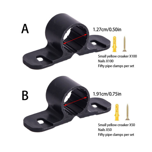 Pinces de Support de tuyau de 3/4 pouces, accessoire pour-1,91cm 1