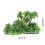 Artificial Aquatic Plants Aquarium Décor Plastic Plant Coconut 2