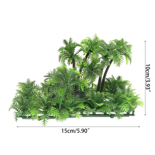 Artificial Aquatic Plants Aquarium Décor Plastic Plant Coconut 1